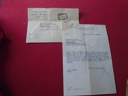 Del011.10 Old letter (with contents) 1949 - Budapest - dr. Ernás András is a lawyer