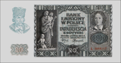 Lengyelország 20 Zloty 1940 UNC