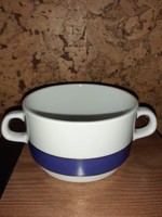 Alföldi kék-arany csíkos leveses csésze