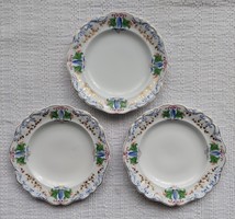 Alt Wien antik bécsi porcelán tányér 1848 - 50 biedermeier időszakból 3 db