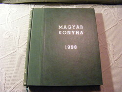 Magyar Konyha - Gasztronómiai magazin 1998-as  teljes évfolyam egybekötve