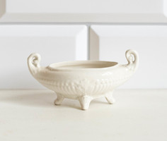 Mini porcelán jardiniere, asztalközép, virágtartó - babaházi kiegészítő, konyha bababútor, miniatűr