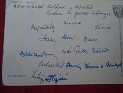 Del011.9 Bm football referees body. Békéscsaba ca 1959 with signatures condor tsz sports circle