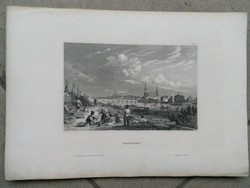 Dresden, original woodcut 1840