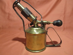 Old copper Swedish soldering lamp, petrol lamp max sievert stockholm 2