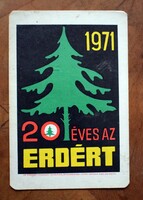 20 éves az ERDÉRT kártyanaptár 1971