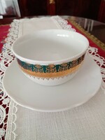Old marked Czech hz porcelain saucer bowl with base