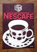 Compack retro advertising label Nescafé