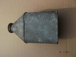 Old metal container, flask ---1---