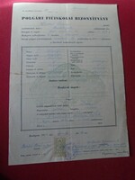 Del013.39 Civil boys' school certificate walter ferenc 1931 budapest -dr. János Dankó - r. raskó