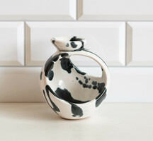 Luria vilma retro ceramic candle holder - anything holder - small basket