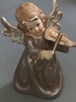 Music angel made of ceramic, 11 cm high