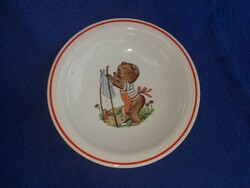 Zsolnay macis gyermek tányér