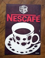 COMPACK retro reklám cimke NESCAFÉ