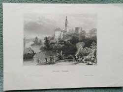 Walsee kastély, eredeti acelmetszet ca.1840