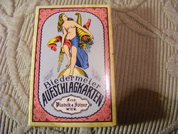 Biedermeier aufschlagkarten piatnik divination card reprint 1986