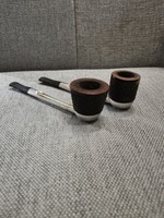 2 pieces of falcon made in England wood-aluminum pipes, nicely finished pipes
