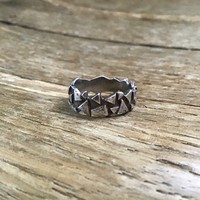 Régi modernista ezüst gyűrű