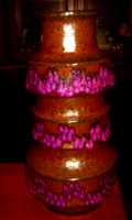 Vintage Scheurich fat lava  padló váza