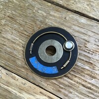 Old modernist metal brooch