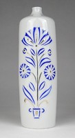 1L609 Ritka mid century Hollóházi stúdió dísztárgy porcelán váza 17.5 cm