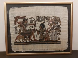 Egyptian portrait of life on papyrus 320