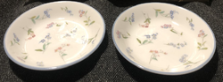 Royal Worcester porcelain, forget-me-not bowls (2 pcs.)