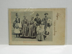 1901 Mező-Kövesdi népviselet No. 2 sz.  képeslap Rimaszombat címzésre