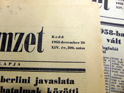 1958 December 30 / Hungarian nation / for birthday :-) newspaper!? No.: 24447