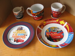 Verdák disney pixar porcelain 2 plates, 3 cups package