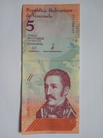 Ounce of paper money !! 5 Bolivares venezuela 2018 !!