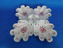 Herend antique nanking bouquet giant 4-piece shell dish