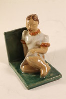 Antique Ilés ceramic art deco bookend 995