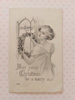 Old Christmas card 1912 h. A. Weiss artistic drawing postcard