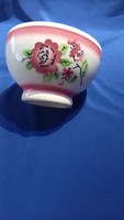 Mauve floral granite bowl