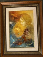 Mihály Buday's painting entitled Muse, a juried work