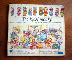 Tíz kicsi mackó leporelló mesekönyv Szentmihályi Szabó Péter , Vágréti Éva 1991