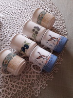 English printed pattern, marked cups