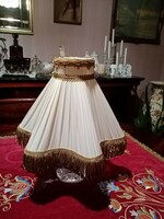 Hullámos selyem lámpaernyő antik lámpához