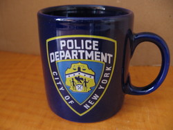 NYPD New York-i Városi Rendőrség kék kávés csésze, gyerek bögre