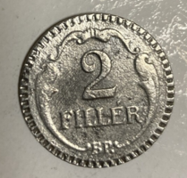 Hungary 2 pennies, beaded rim 1940, nice (t10)