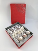 Silver cappuccino spoons for Christmas 6 pcs 137 g