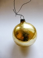Antik üveg karácsonyfadísz,Gömb