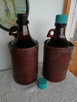2 db 3 literes barna üveg palack /lecsospiskota/ részére