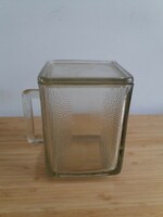 Eared glass storage with lid