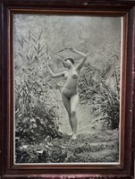Régi, női aktfotó – Reprint fotó – 671.