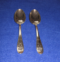 Christmas silver tea spoon for sale in pairs, an exclusive gift given to soldiers in 1944!