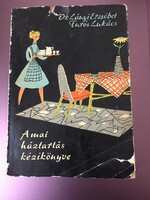 Dr. Lányi Erzsébet- Túrós Lukács : A mai háztartás kézikönyve (1961)