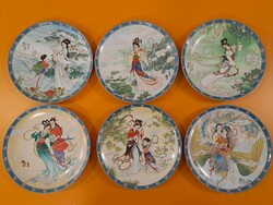 Imperial Jingdezhen China jelzett vastagfalú porcelán falitányér tál tányér Kína Japán Ázsia 20 száz