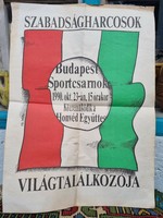 Szabadságharcosok Világtalálkozója plakát 1990